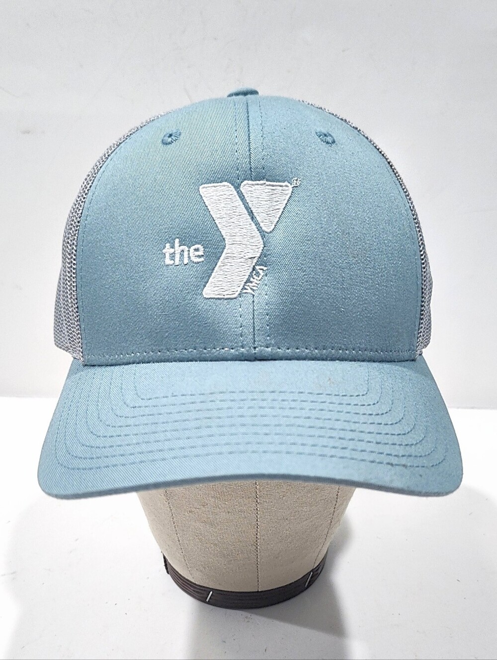 The YMCA Snapback Mesh Trucker Hat Baseball Cap M/L Adjustable Back Richardson